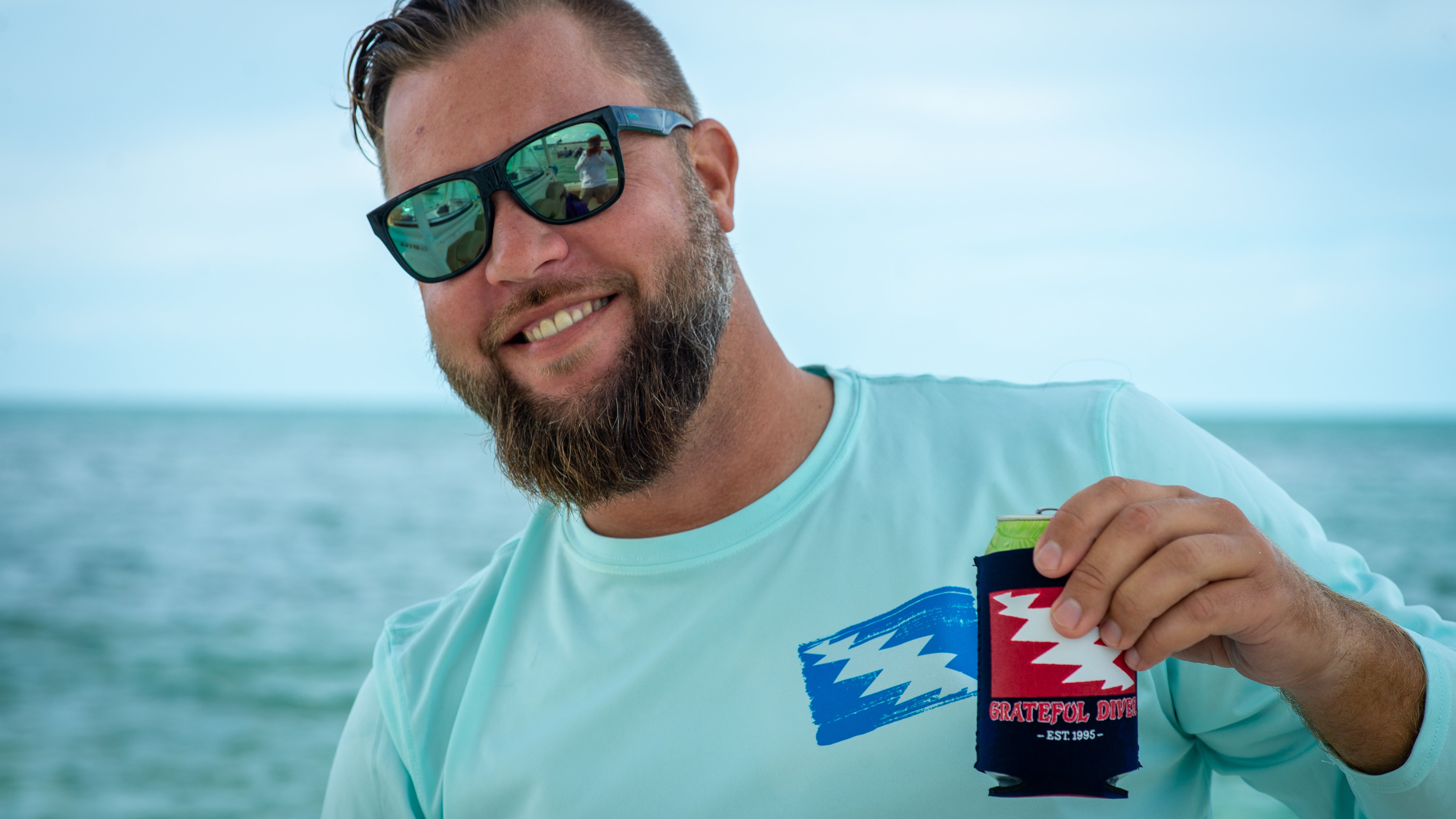 Grateful Diver Classic Can Koozie