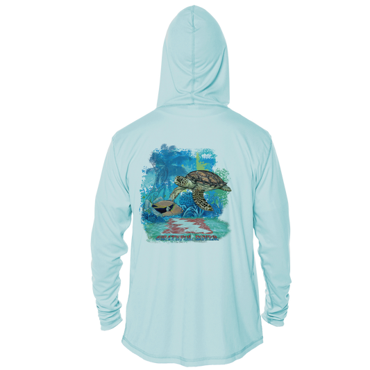 Aloha Turtle UPF 50+ Performance Hoodie | Grateful Diver