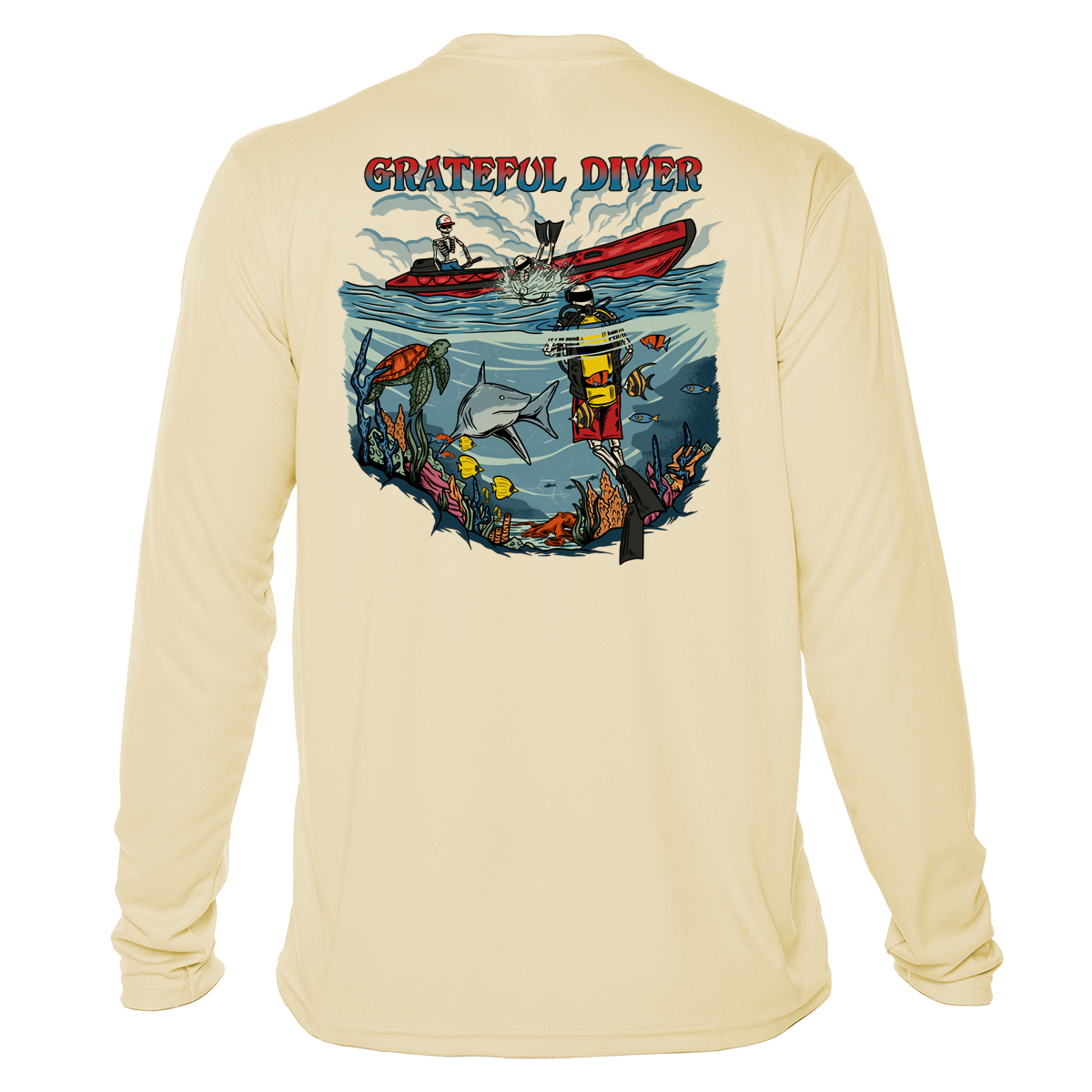 Grateful Diver Back Roll UV Shirt