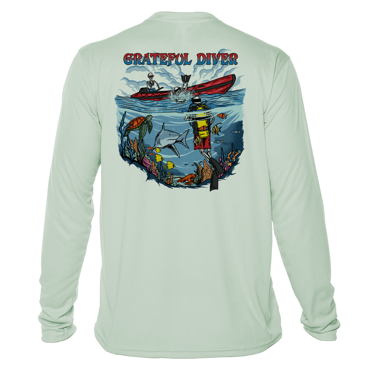 Grateful Diver Back Roll UV Shirt