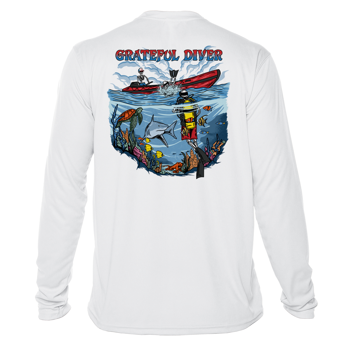 Grateful Diver Back Roll UV Shirt