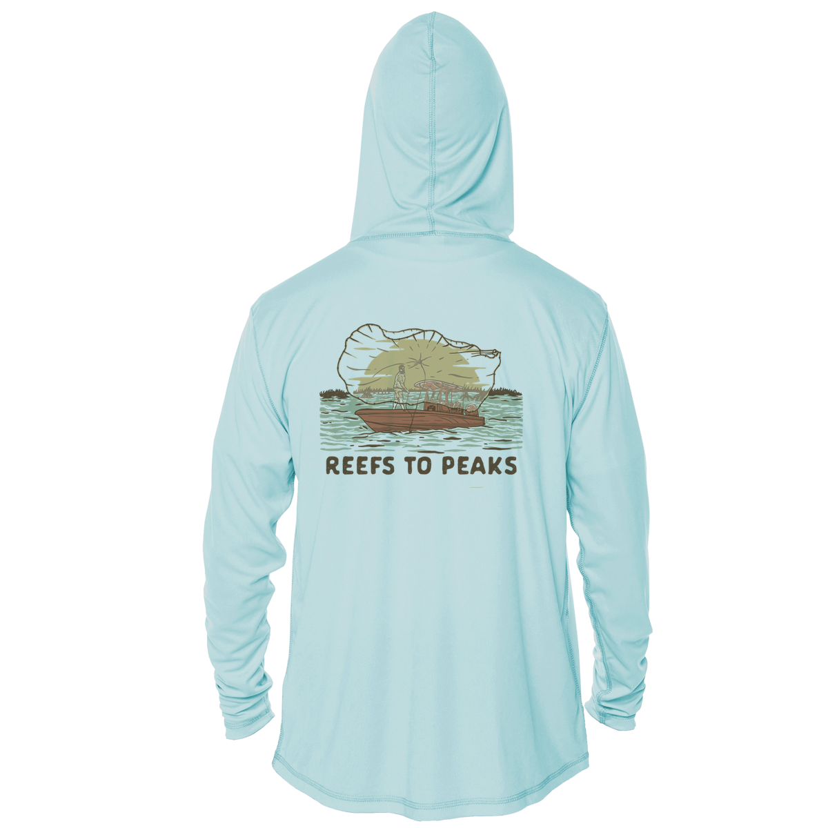 Golden Throw UPF 50+ Performance Hoodie | Reefs to Peaks