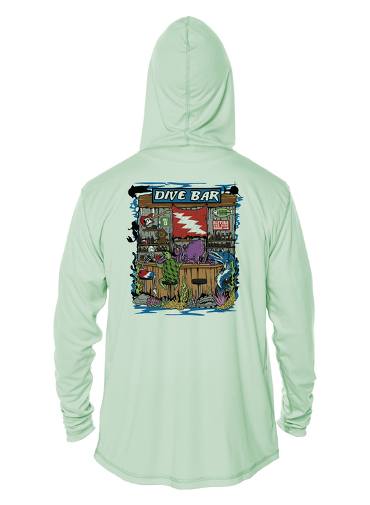 Grateful Diver Dive Bar UV Hoodie