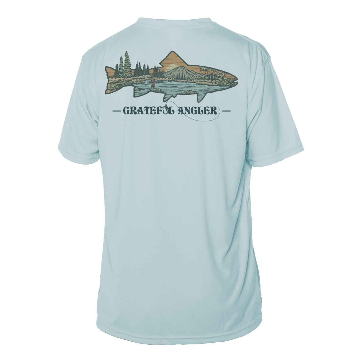 Grateful Angler Mountain Trout Short Sleeve UV Shirt