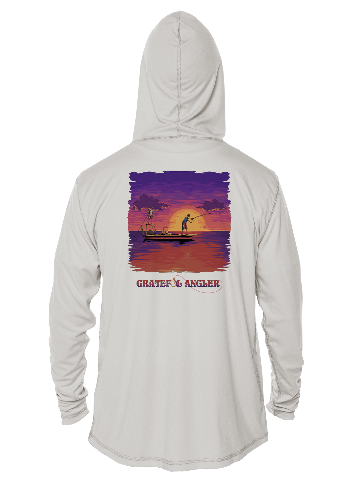 Grateful Angler Skeleton Anglers UV Hoodie