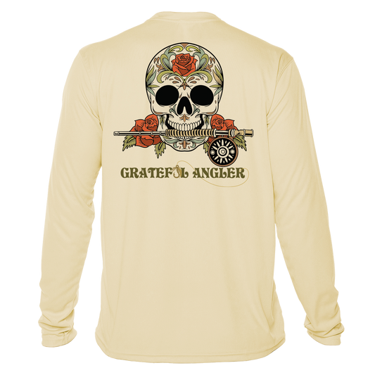 Grateful Angler Fly Fishing Sugar Skull UV Shirt