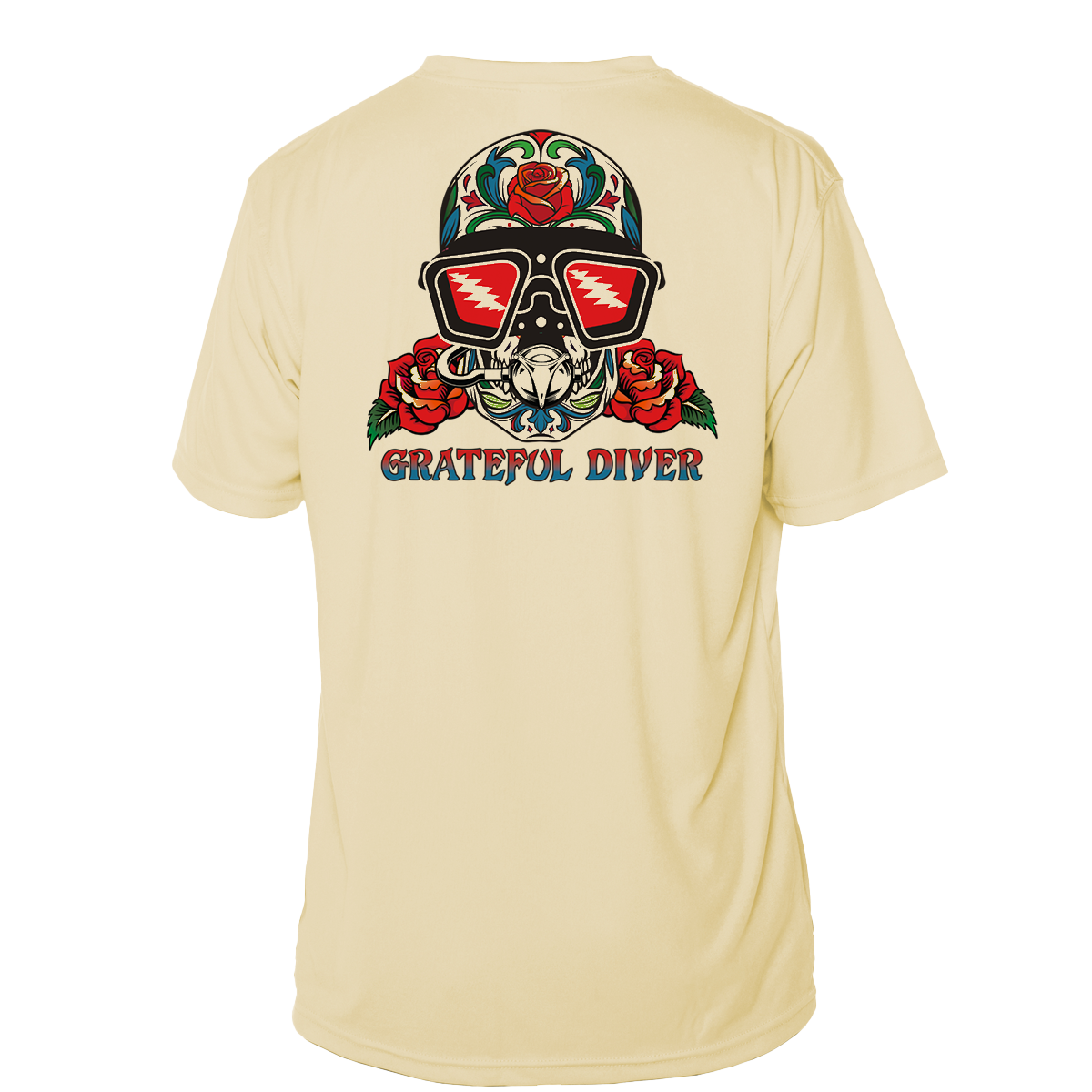 Grateful Diver Sugar Skull Short Sleeve UV Shirt