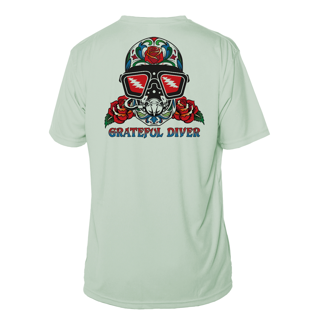 Grateful Diver Sugar Skull Short Sleeve UV Shirt