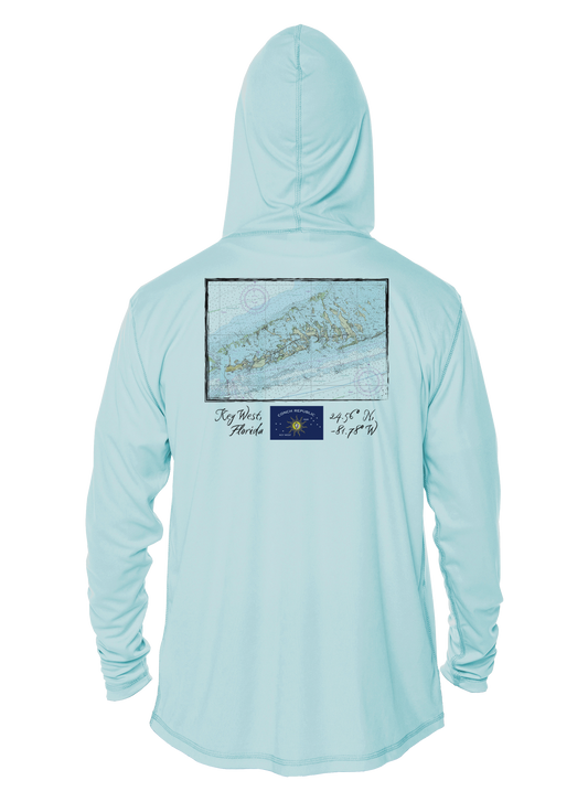 Grateful Outdoors Key West Navigational Chart UV Hoodie