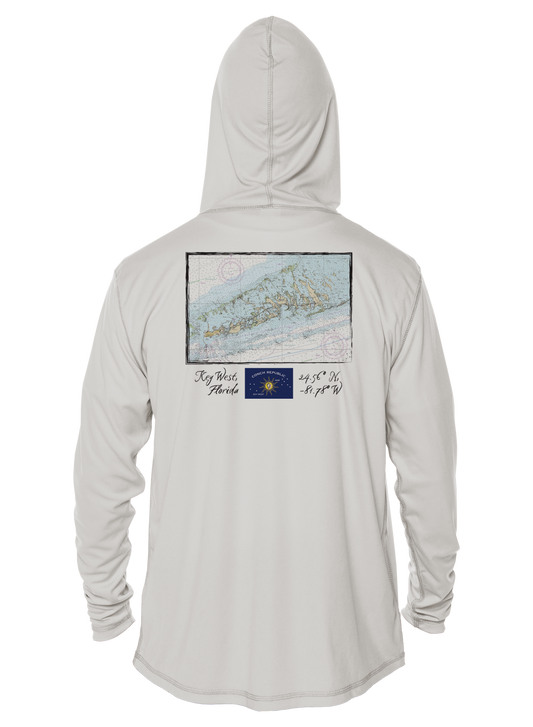 Grateful Outdoors Key West Navigational Chart UV Hoodie