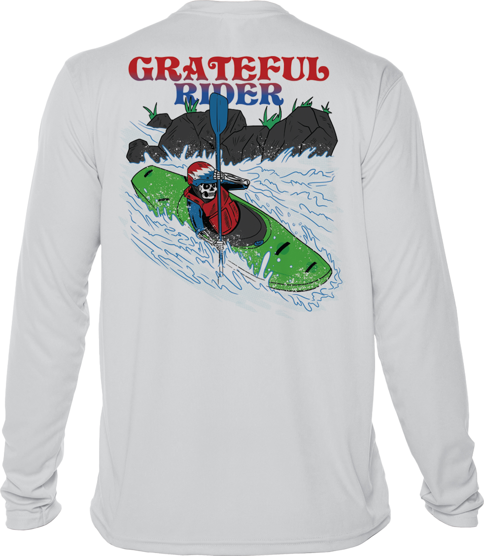 Grateful Rider Whitewater Kayaking UV Shirt