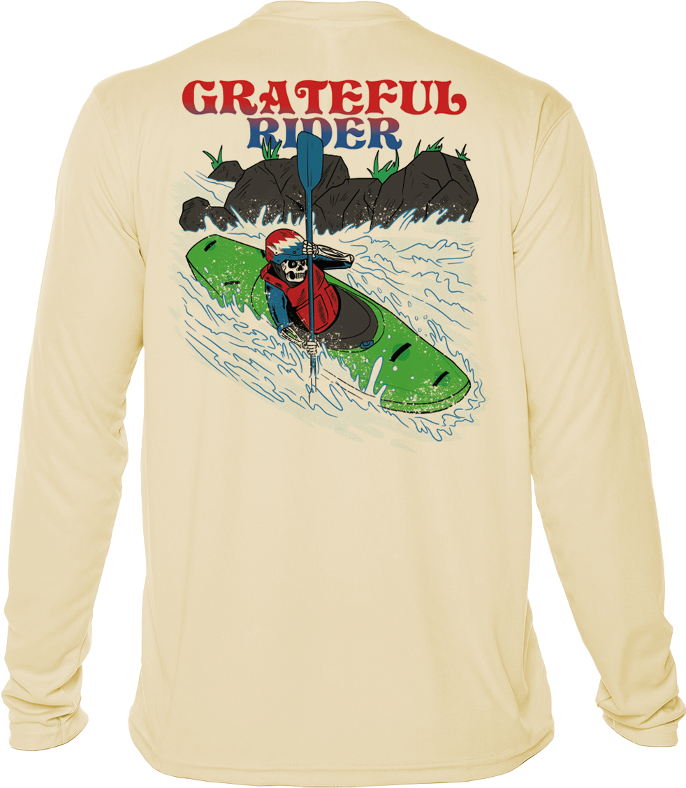 Grateful Rider Whitewater Kayaking UV Shirt