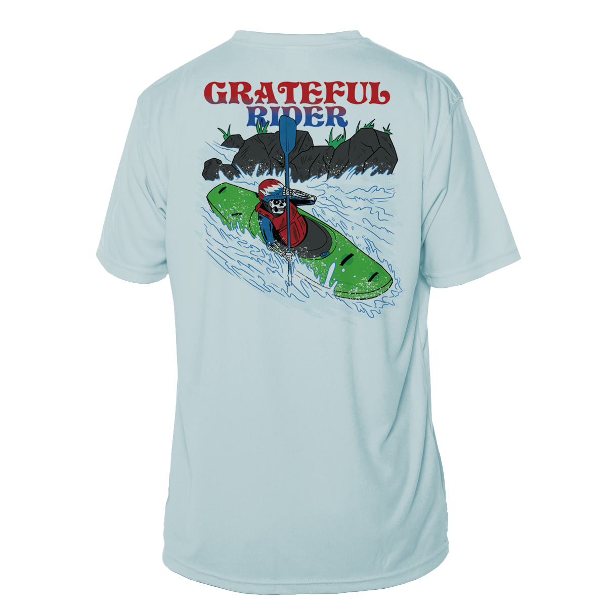 Grateful Rider Whitewater Kayaker Short Sleeve UV Shirt