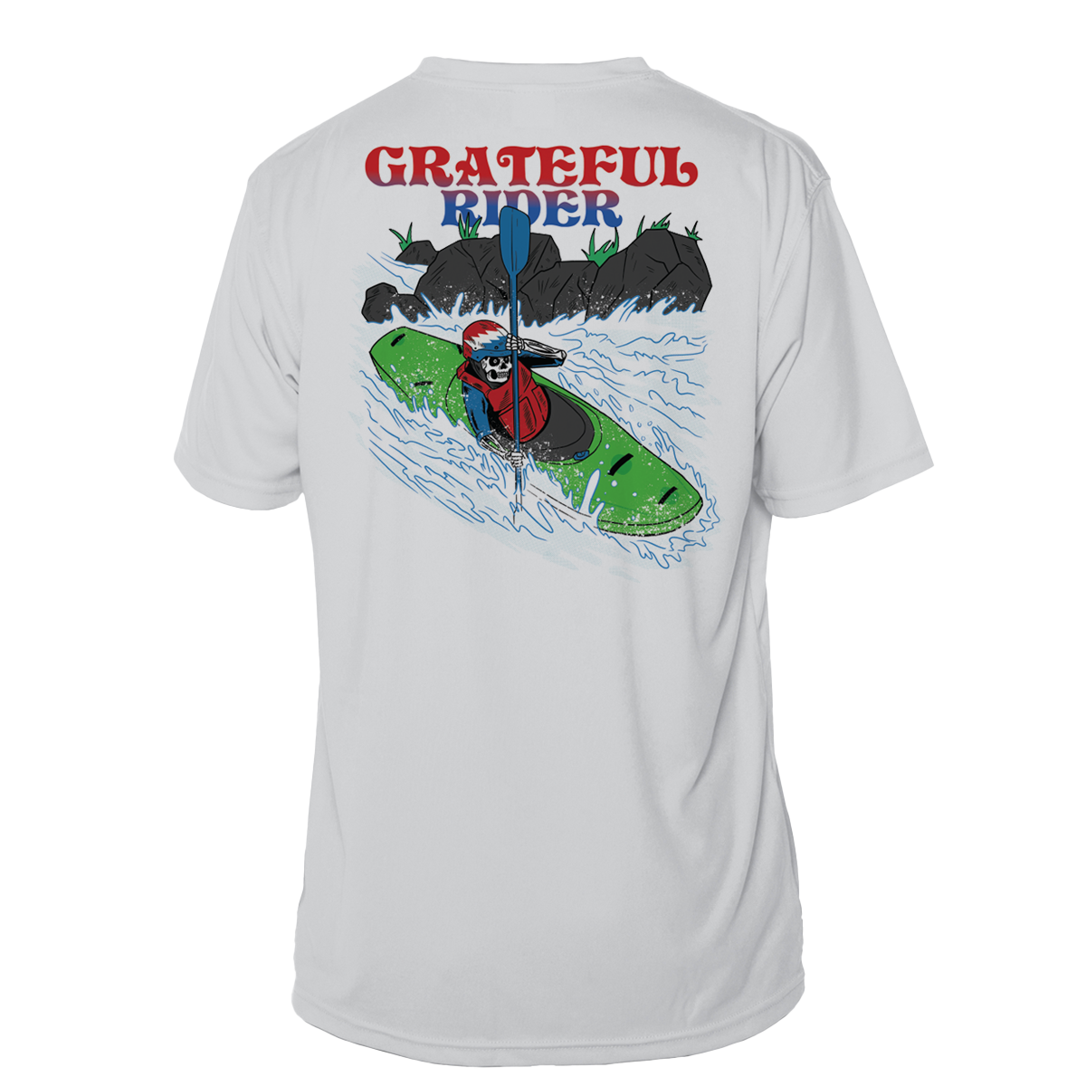 Grateful Rider Whitewater Kayaker Short Sleeve UV Shirt
