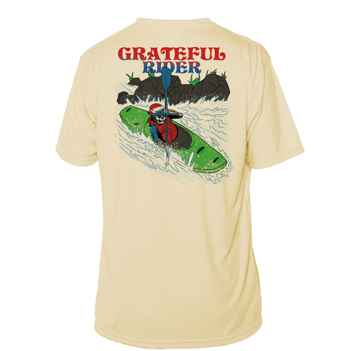 Grateful Rider Whitewater Kayaker Short Sleeve UV Shirt