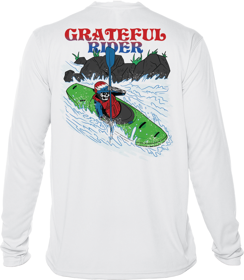 Grateful Rider Whitewater Kayaking UV Shirt