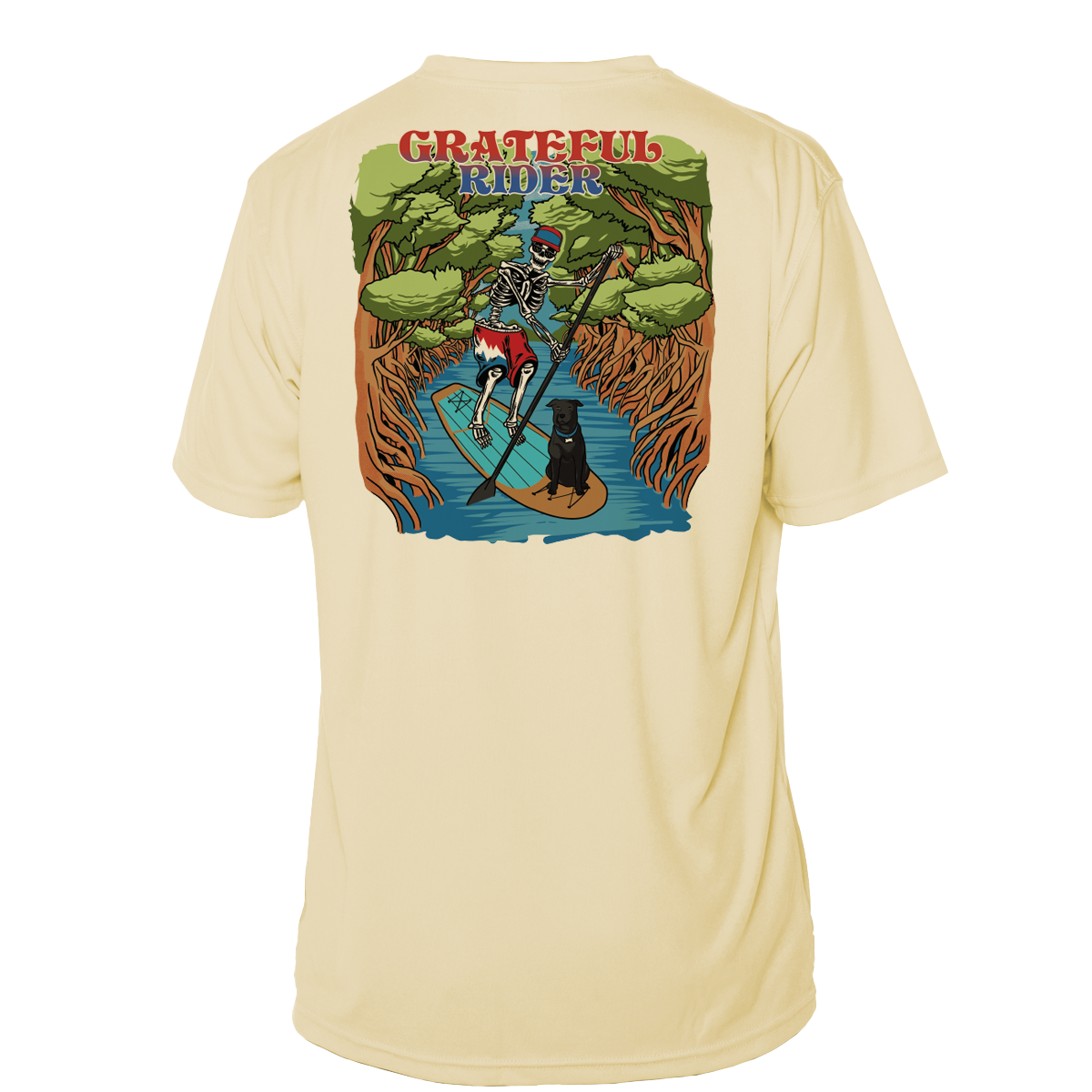 Grateful Rider Paddleboarder Short Sleeve UV Shirt