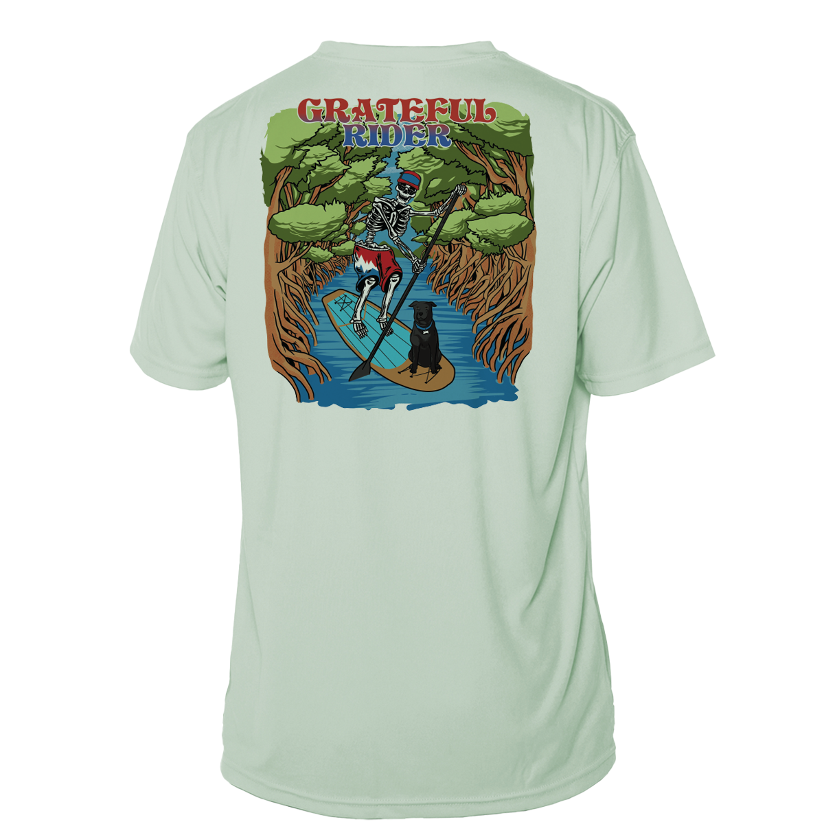 Grateful Rider Paddleboarder Short Sleeve UV Shirt