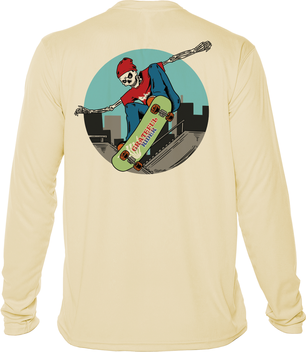 Grateful Rider Skateboarder UV Shirt
