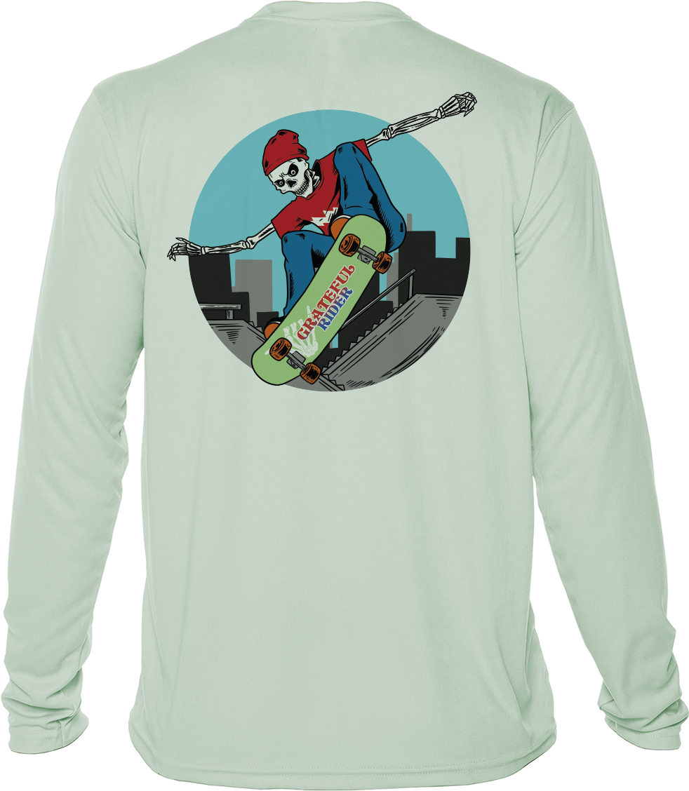 Grateful Rider Skateboarder UV Shirt
