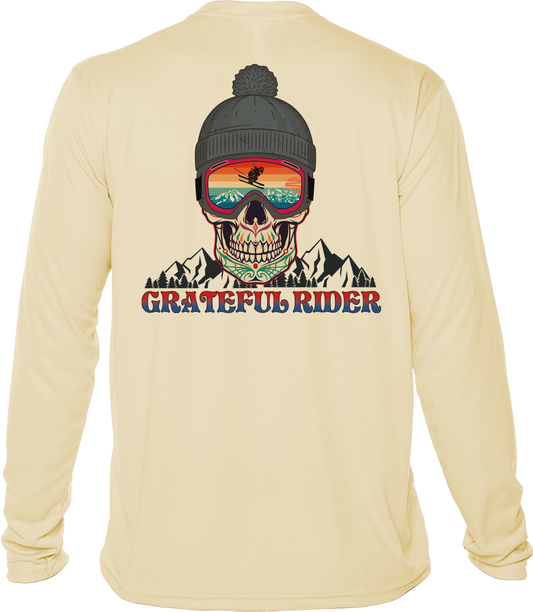 Grateful Rider Sugar Skull Skier UV Shirt