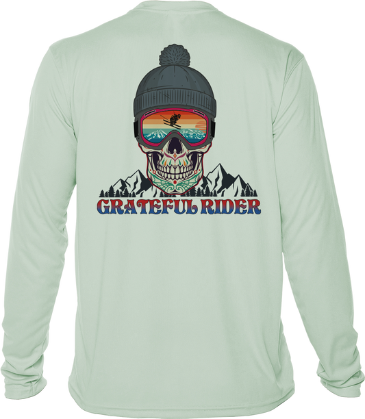 Grateful Rider Sugar Skull Skier UV Shirt