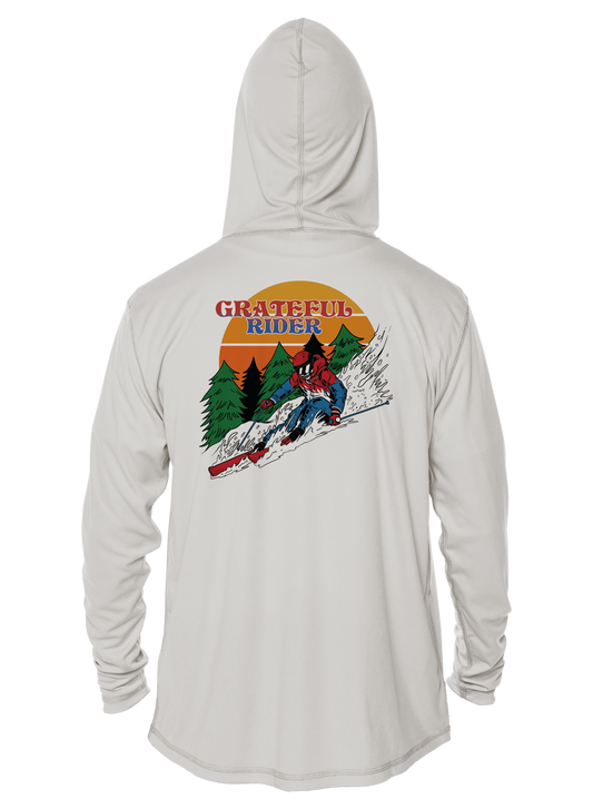 Grateful Rider Downhill Skier UV Hoodie