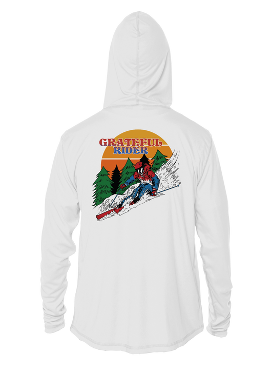 Grateful Rider Downhill Skier UV Hoodie