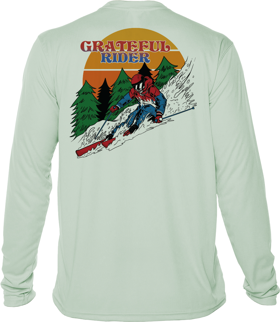 Grateful Rider Downhill Skier UV Shirt