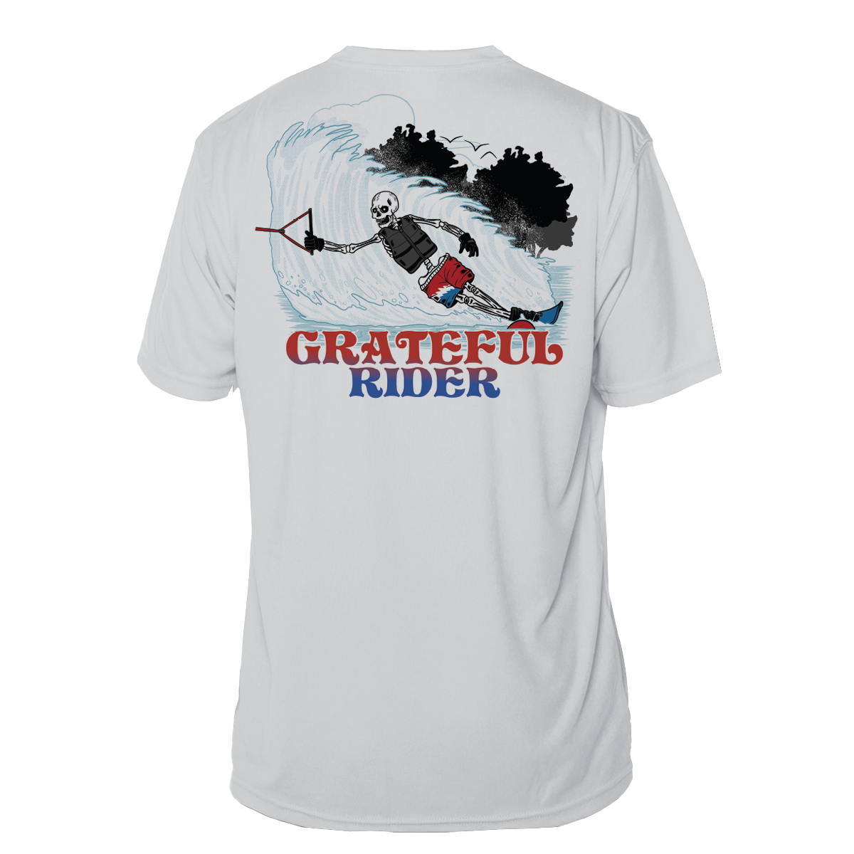 Grateful Rider Slalom Skier Short Sleeve UV Shirt