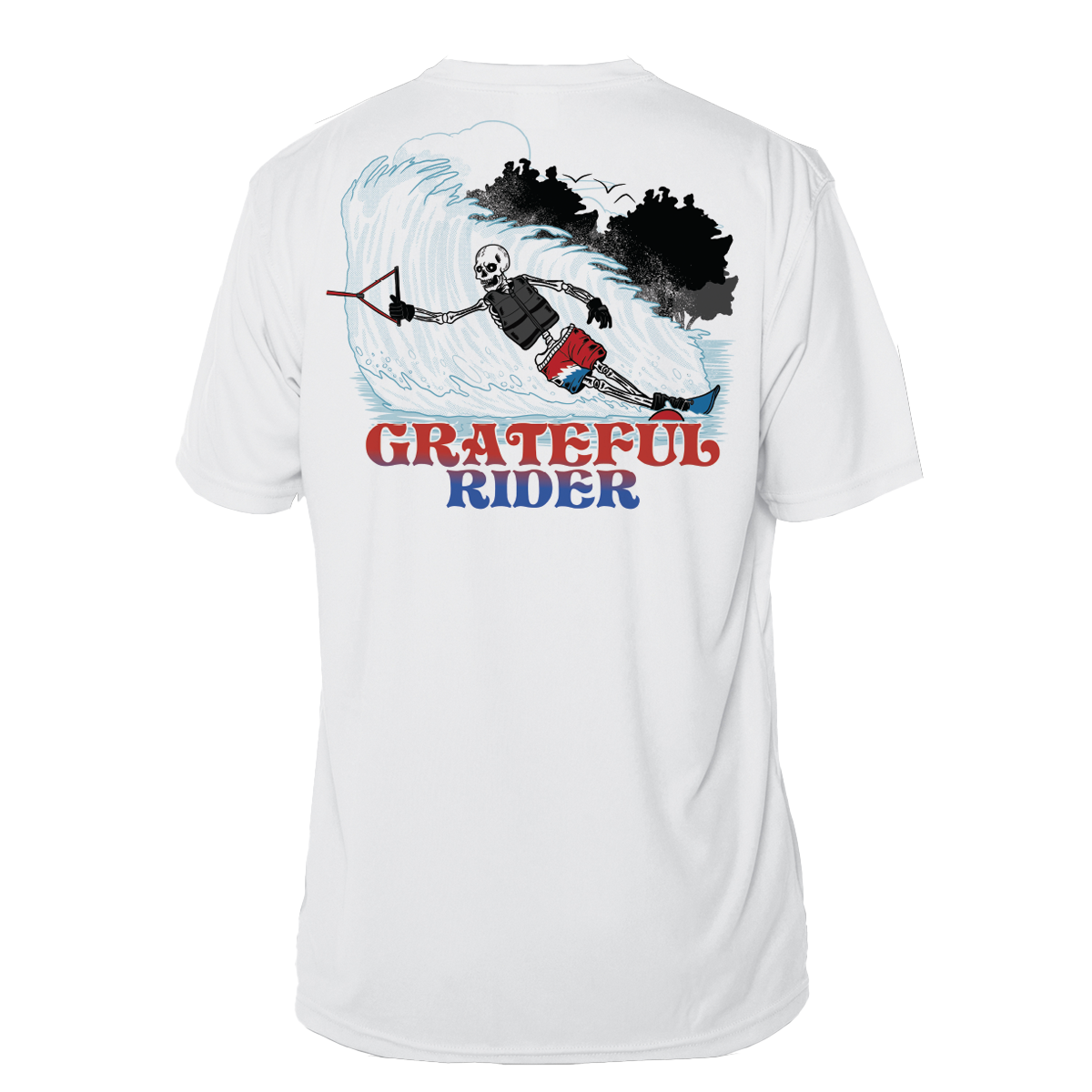 Grateful Rider Slalom Skier Short Sleeve UV Shirt
