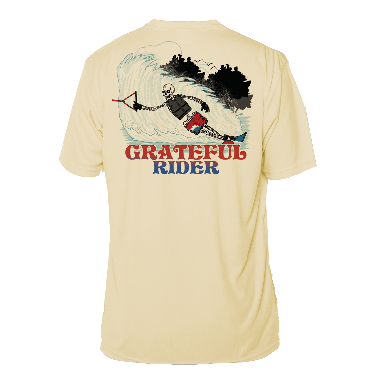 Grateful Rider Slalom Skier Short Sleeve UV Shirt