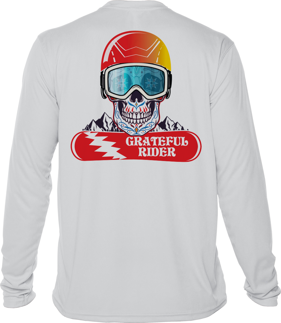 Grateful Rider Snowboarding Sugar Skull UV Shirt