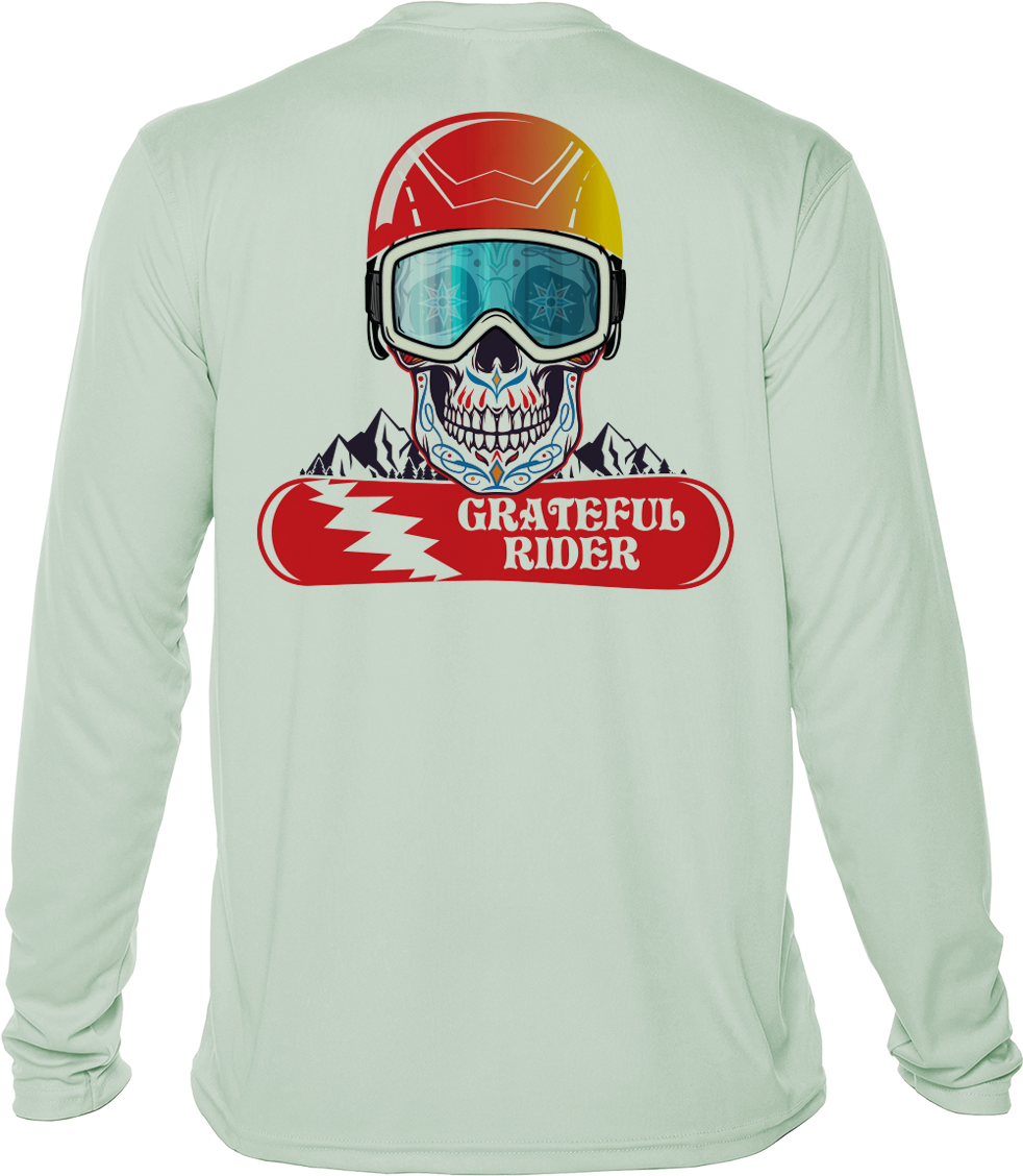 Grateful Rider Snowboarding Sugar Skull UV Shirt