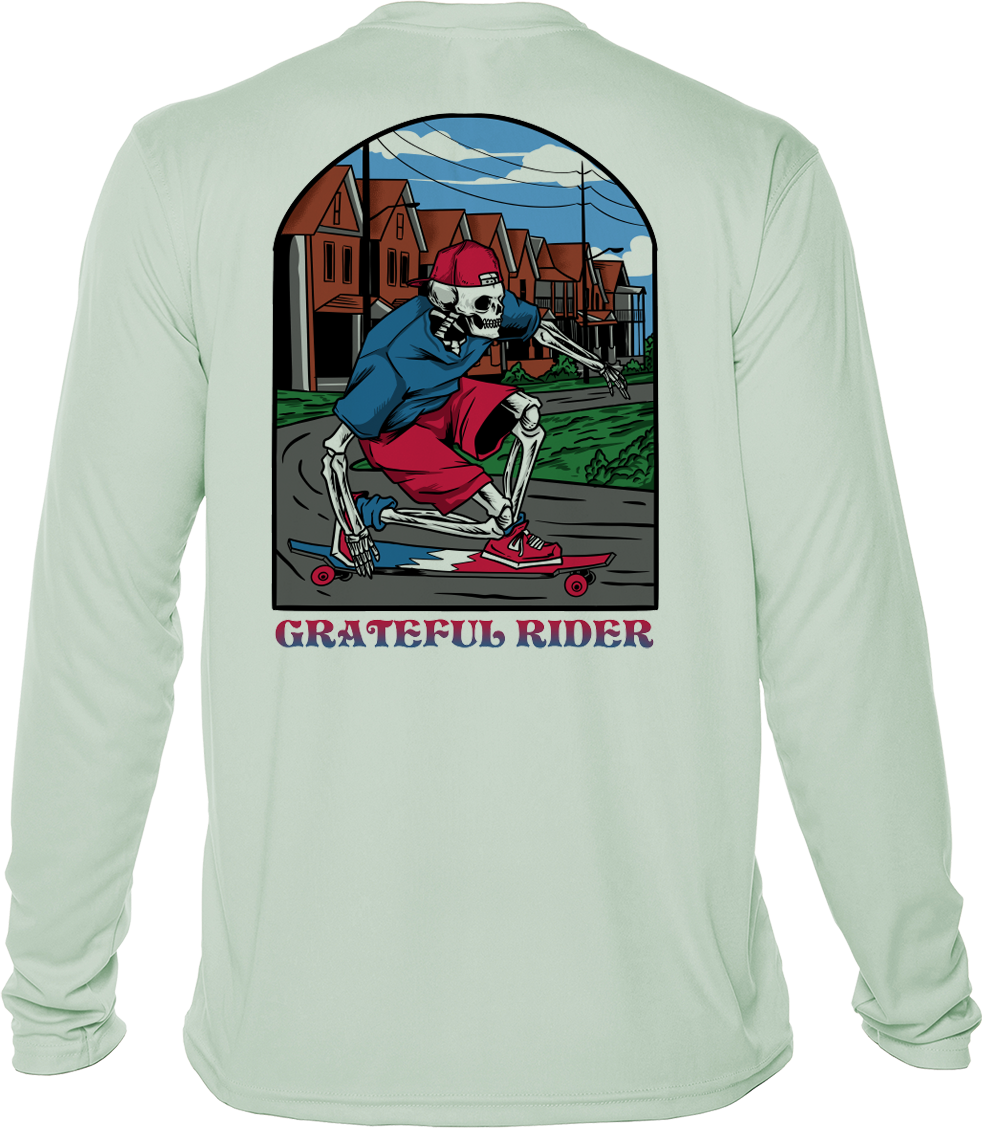 Grateful Rider Longboarder UV Shirt