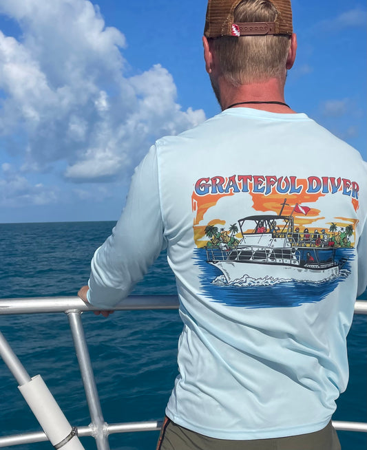Grateful Diver Dive Boat UV Shirt