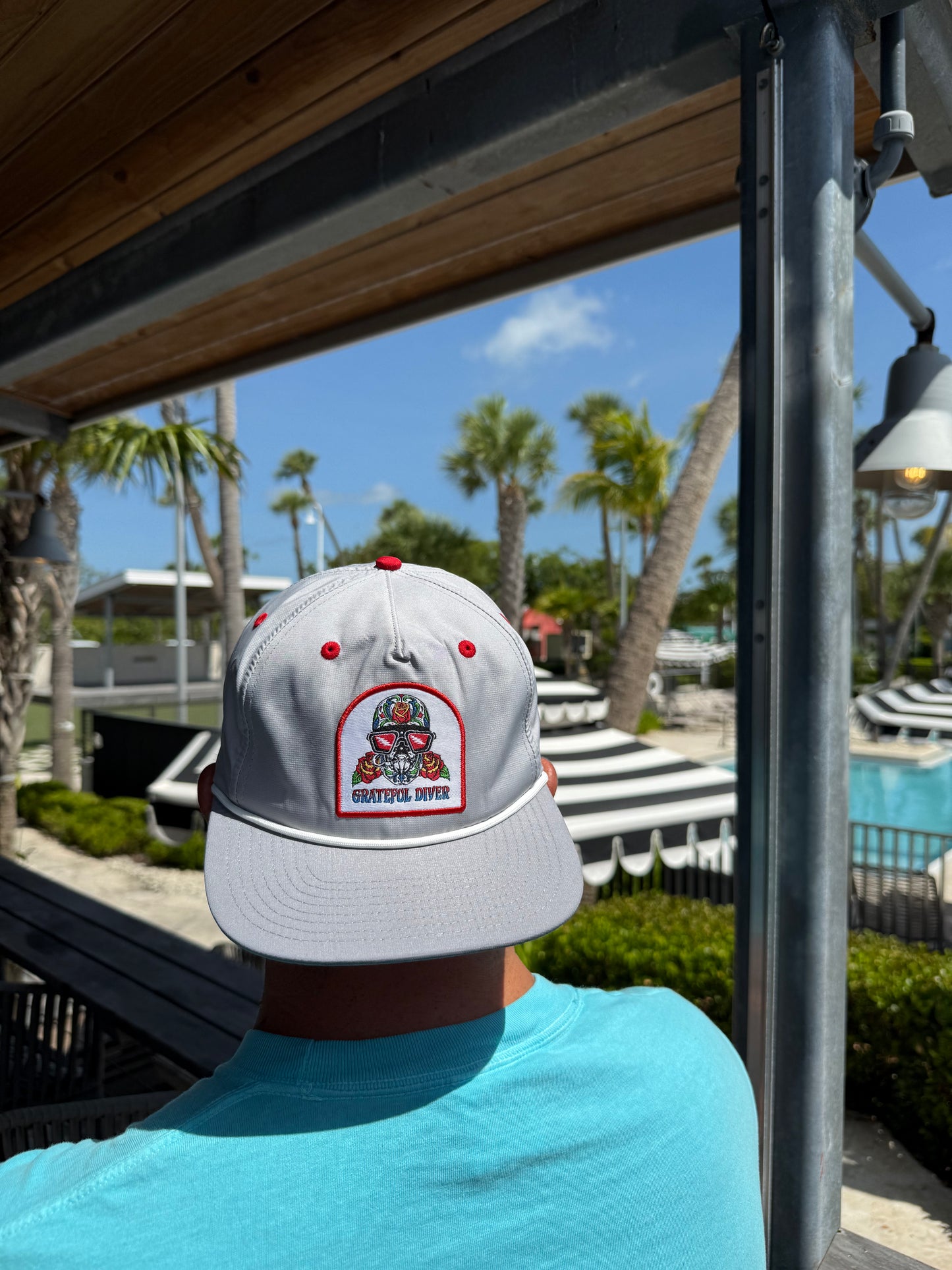 Grateful Diver Sugar Skull Camper Hat (3 Colors Available)