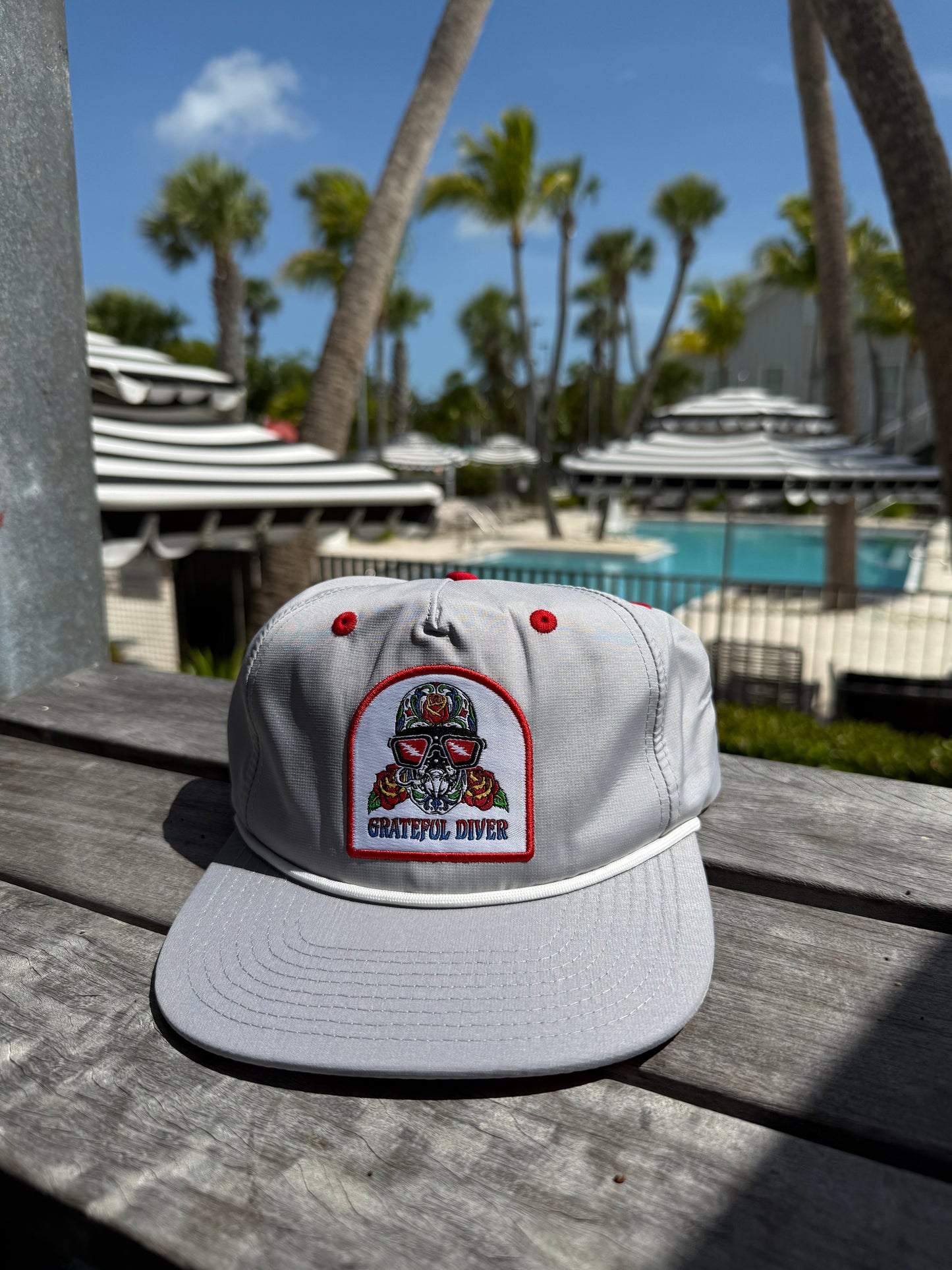 Grateful Diver Sugar Skull Camper Hat (3 Colors Available)