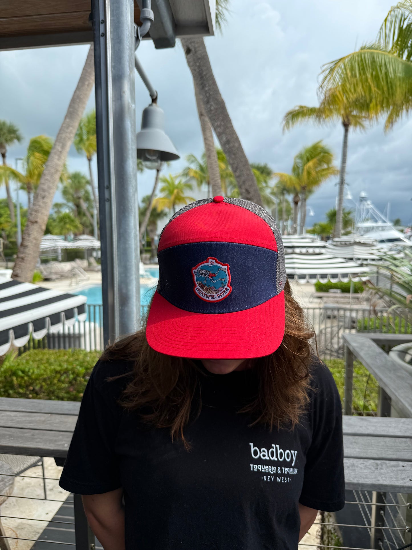 Grateful Diver Skeleton Diver Trucker Hat