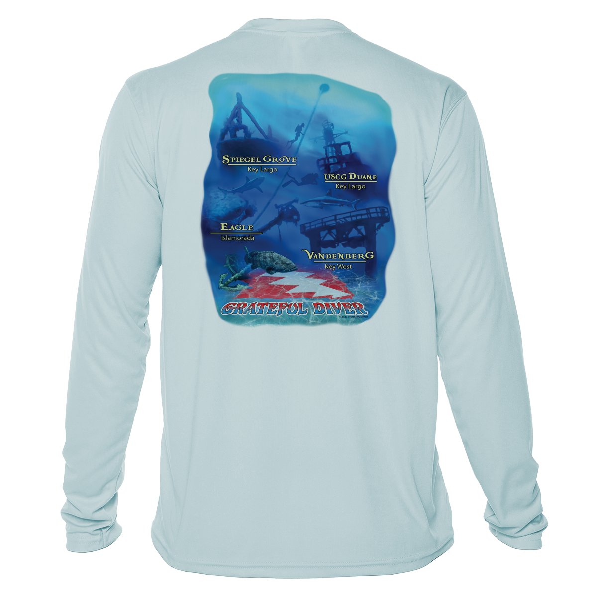 Grateful Diver Wrecks of the Keys UV Shirt