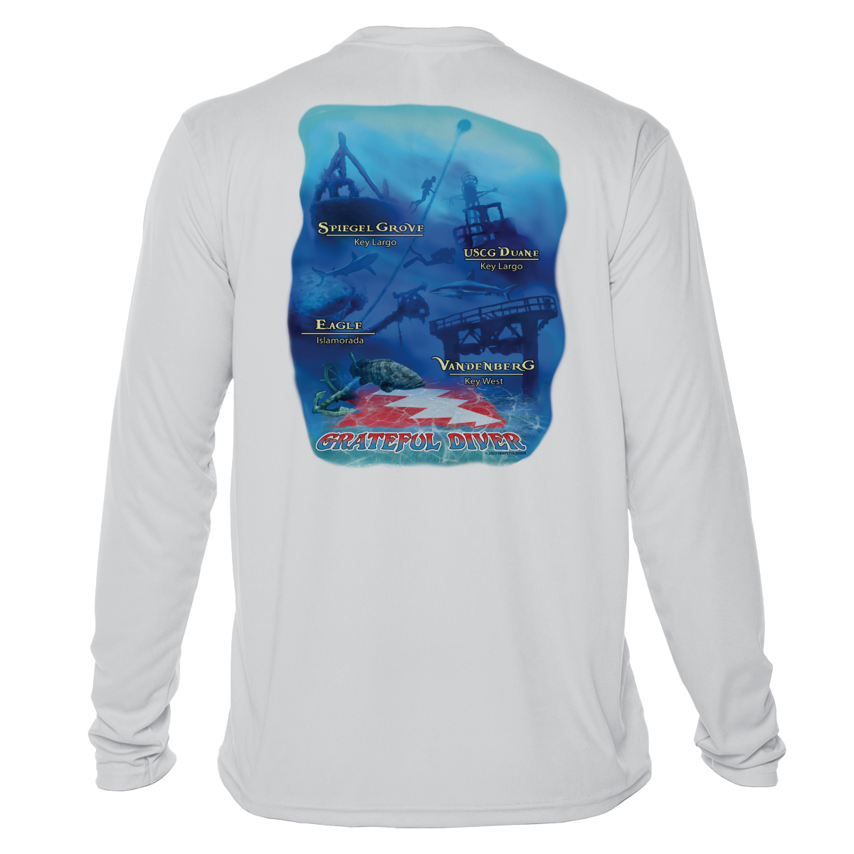 Grateful Diver Wrecks of the Keys UV Shirt