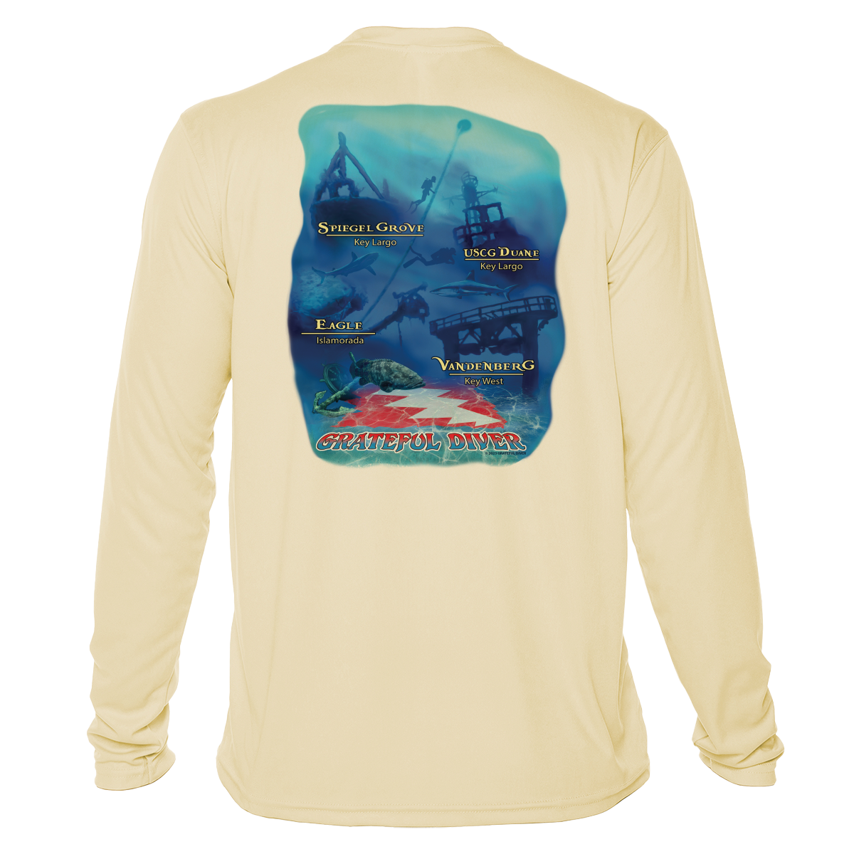Grateful Diver Wrecks of the Keys UV Shirt