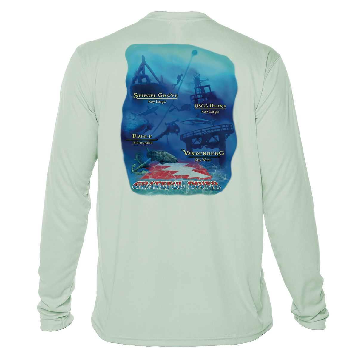 Grateful Diver Wrecks of the Keys UV Shirt