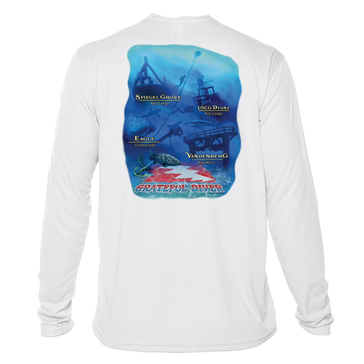 Grateful Diver Wrecks of the Keys UV Shirt