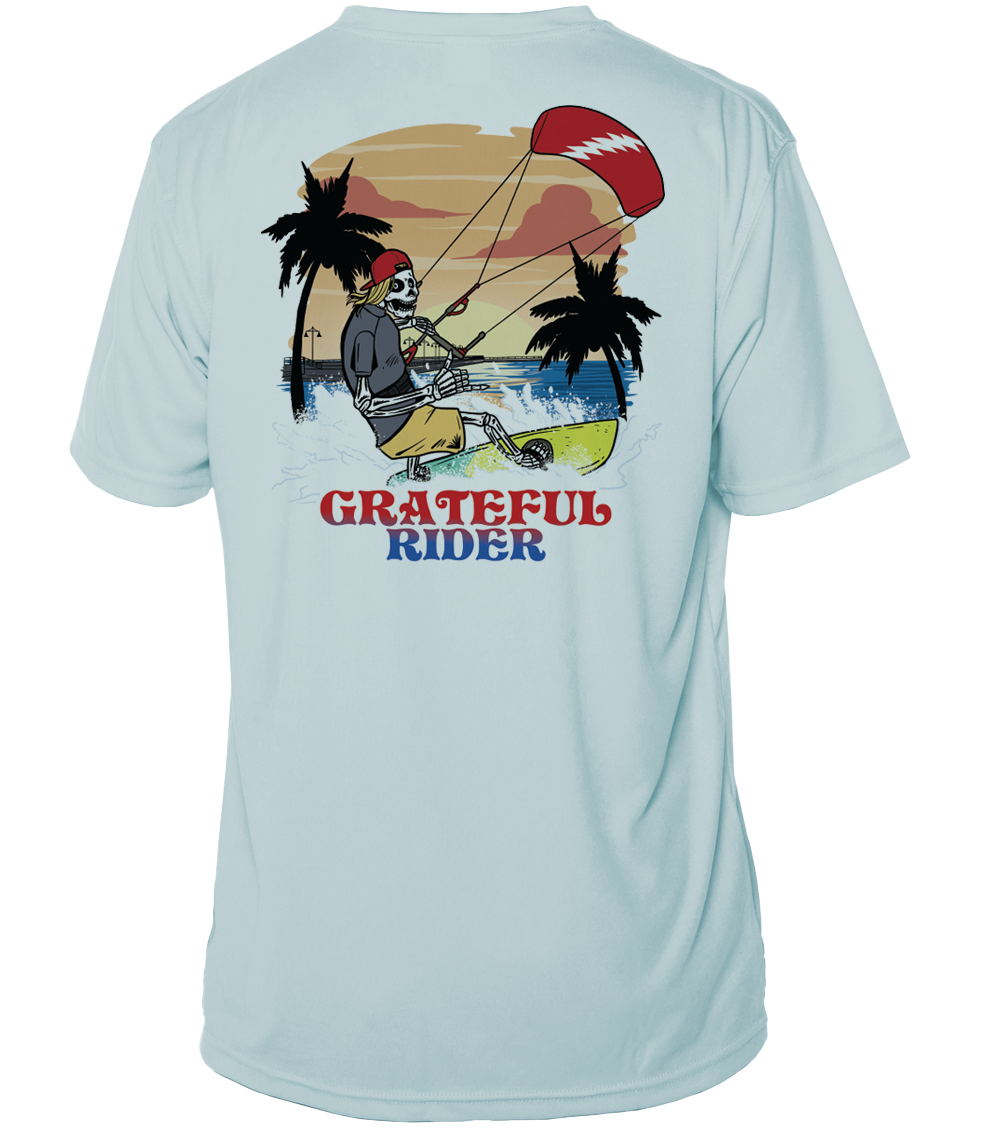 Grateful Rider Kiteboarder Short Sleeve UV Shirt