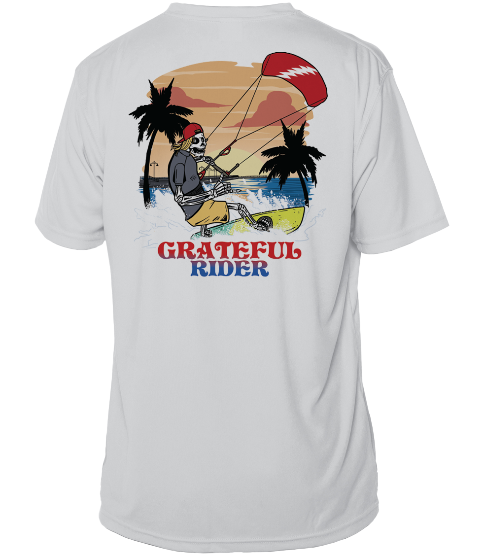 Grateful Rider Kiteboarder Short Sleeve UV Shirt