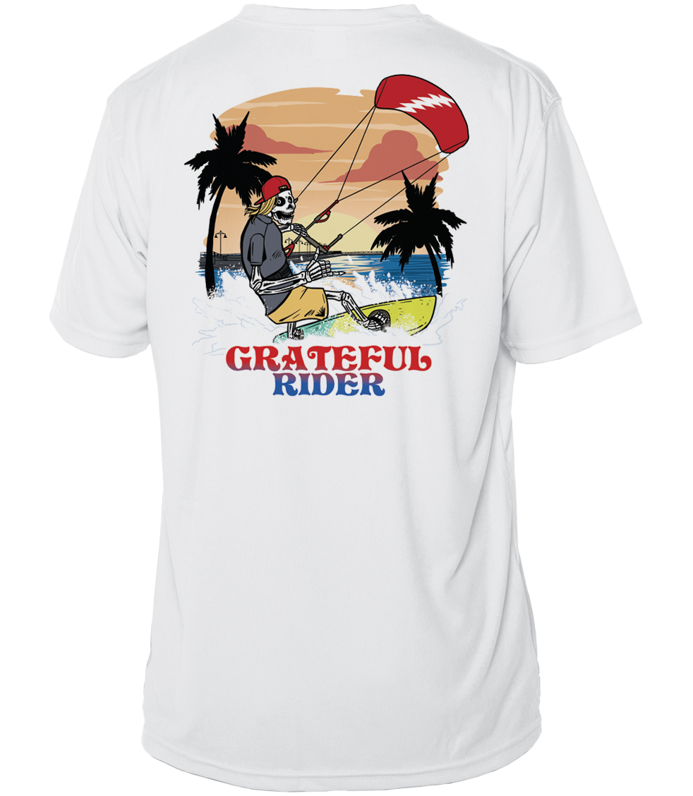 Grateful Rider Kiteboarder Short Sleeve UV Shirt