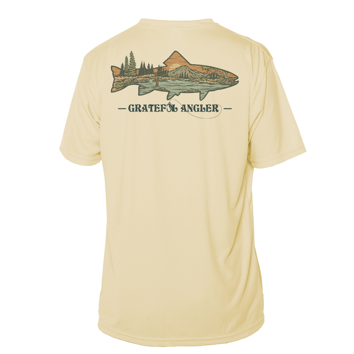 Grateful Angler Mountain Trout Short Sleeve UV Shirt