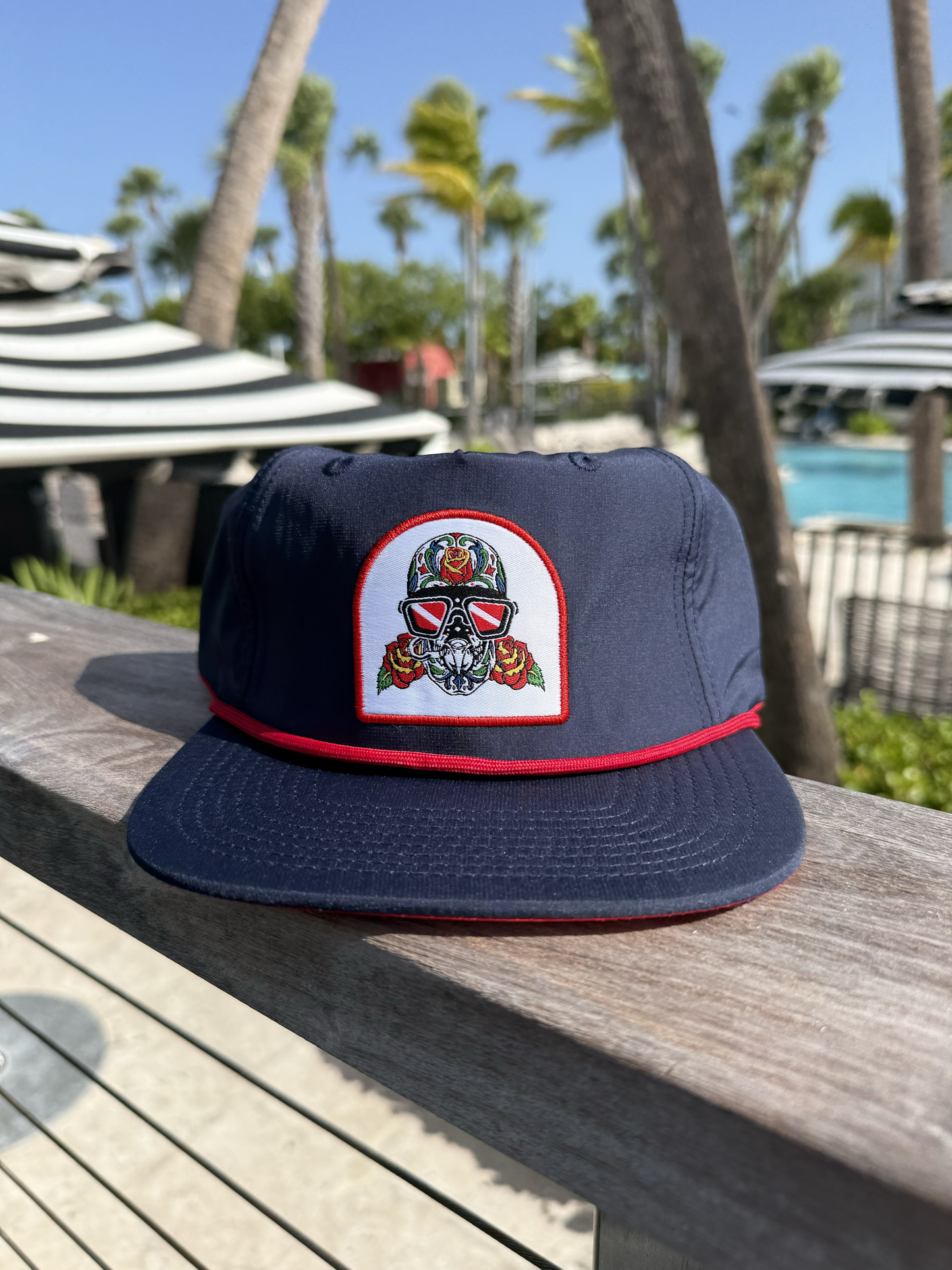 Grateful Diver Sugar Skull Camper Hat (3 Colors Available)