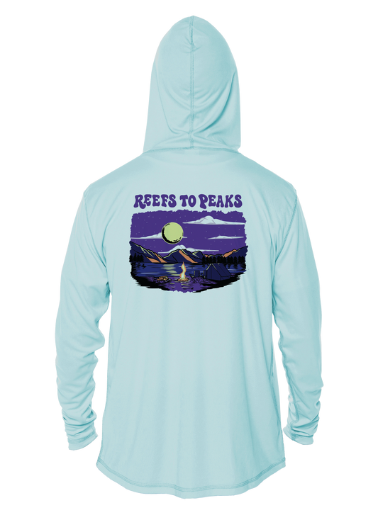 Moonlit Camp UPF 50+ Performance Hoodie | Reefs to Peaks